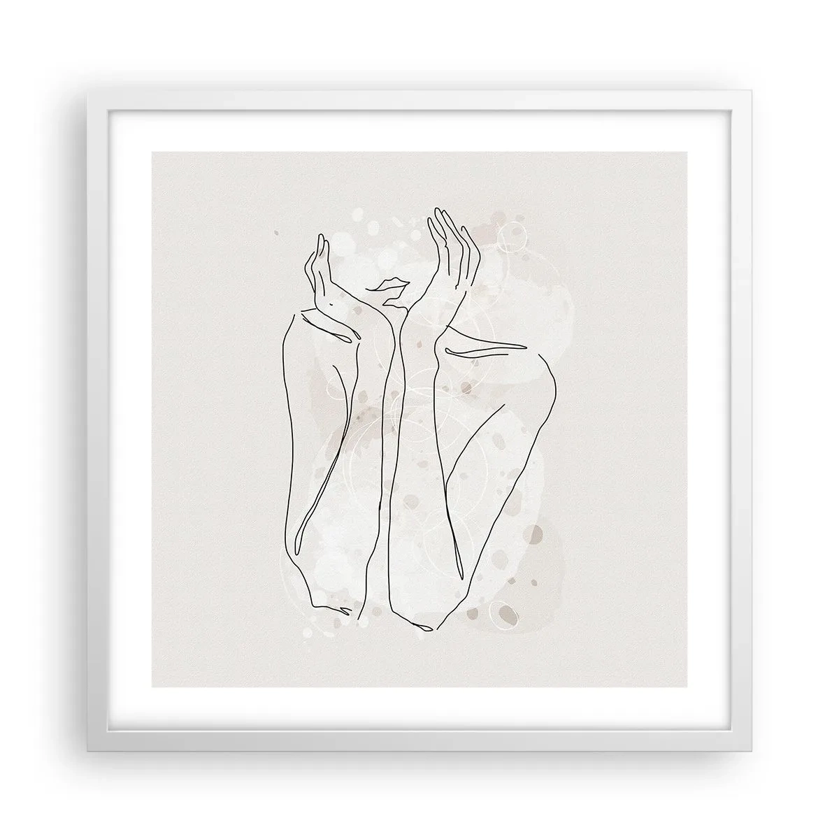 Poster in white frmae - Dreamful Moment - 50x50 cm