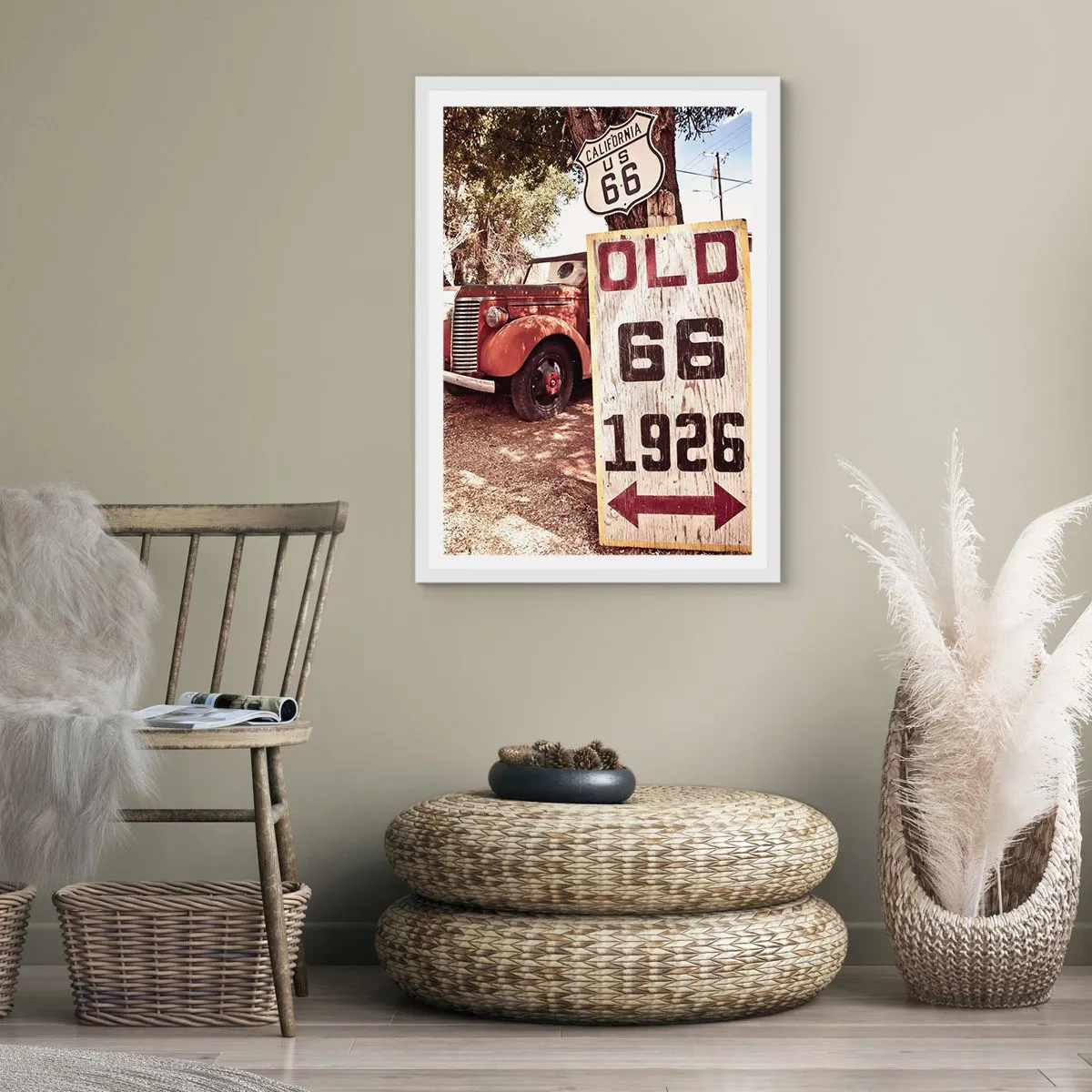 Poster in white frmae - Legend of an American Province - 40x50 cm