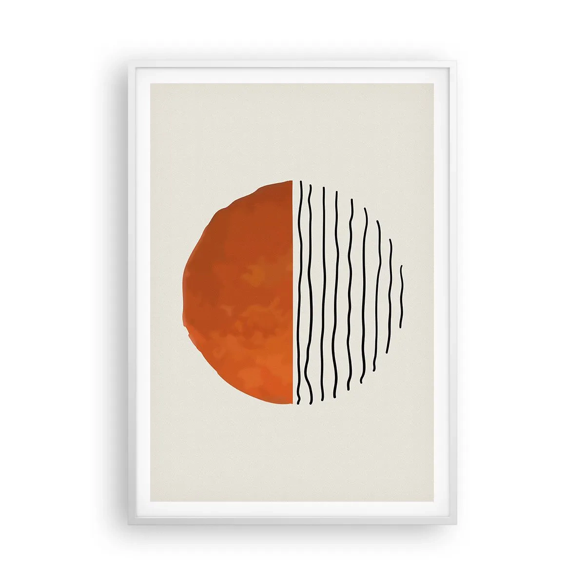 Poster in white frmae - In Japanese Style - 70x100 cm