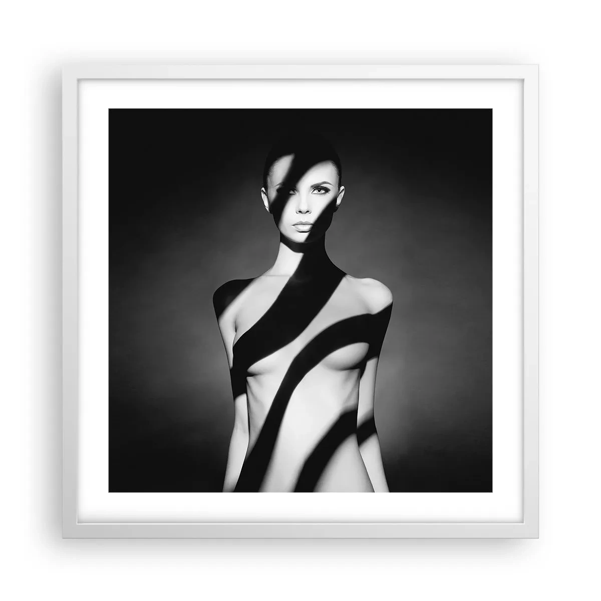 Poster in white frmae - In the Light and in the Shadow - 50x50 cm