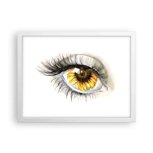 Poster in white frmae - Look Hot As a Summer - 40x30 cm
