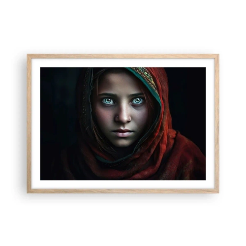 Poster in light oak frame - Eastern Princess - 70x50 cm