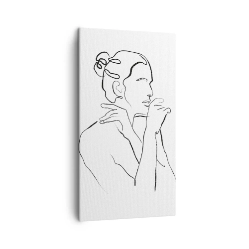 Canvas picture - Nude: Sensual Mystery - 45x80 cm
