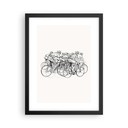 Poster in black frame - Together as a Team - 30x40 cm