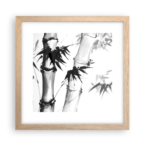 Poster in light oak frame - Close-up to the Orient - 30x30 cm