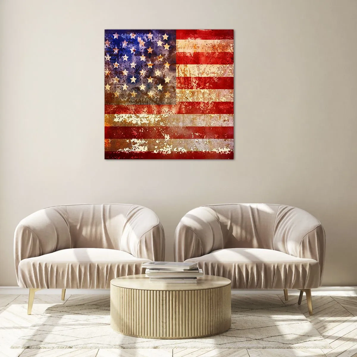 Glass picture - Glory Does Not Pass - 60x60 cm