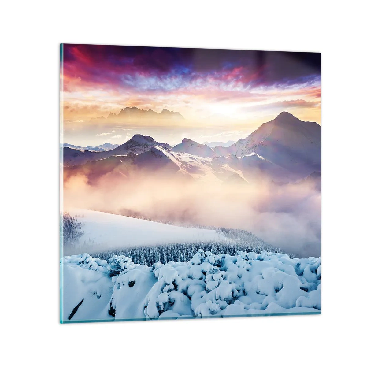 Glass picture - Power and Purity of Nature - 50x50 cm
