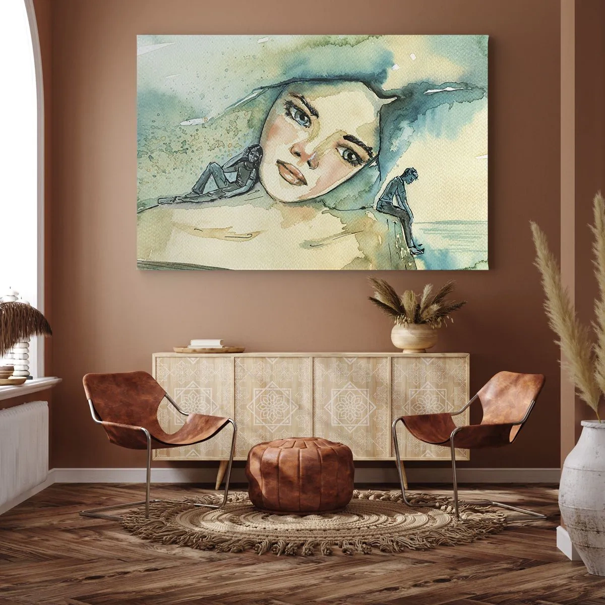 Canvas picture - Am I Blue? - 120x80 cm