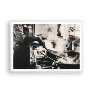 Poster in white frmae - Alchemy of Flavours - 100x70 cm