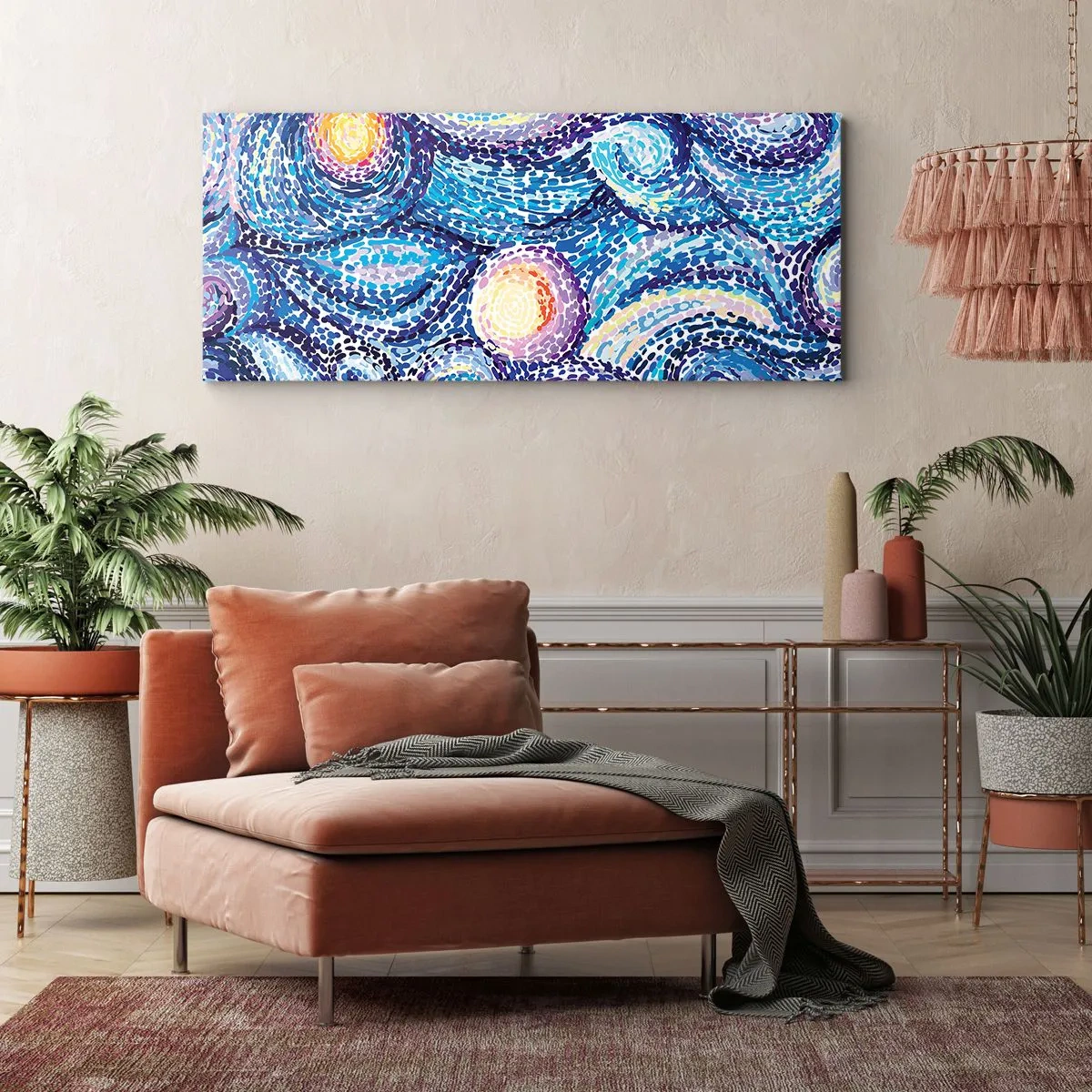Canvas picture - From Van Gogh's Picture - 100x40 cm