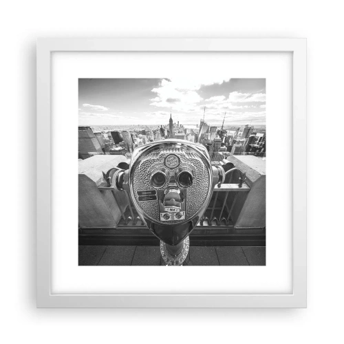 Poster in white frmae - City of Cities - 30x30 cm