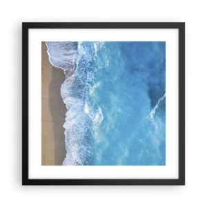 Poster in black frame - Power of the Blue - 40x40 cm