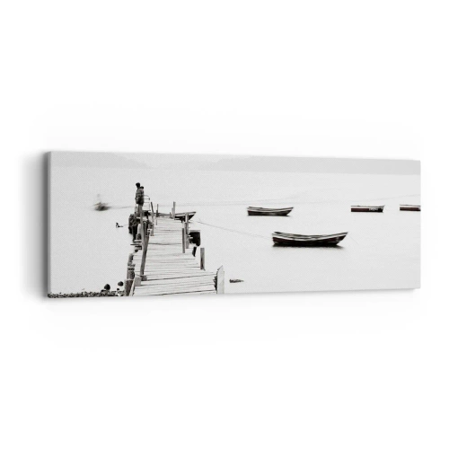 Canvas picture - By Waters Still and Clear - 90x30 cm