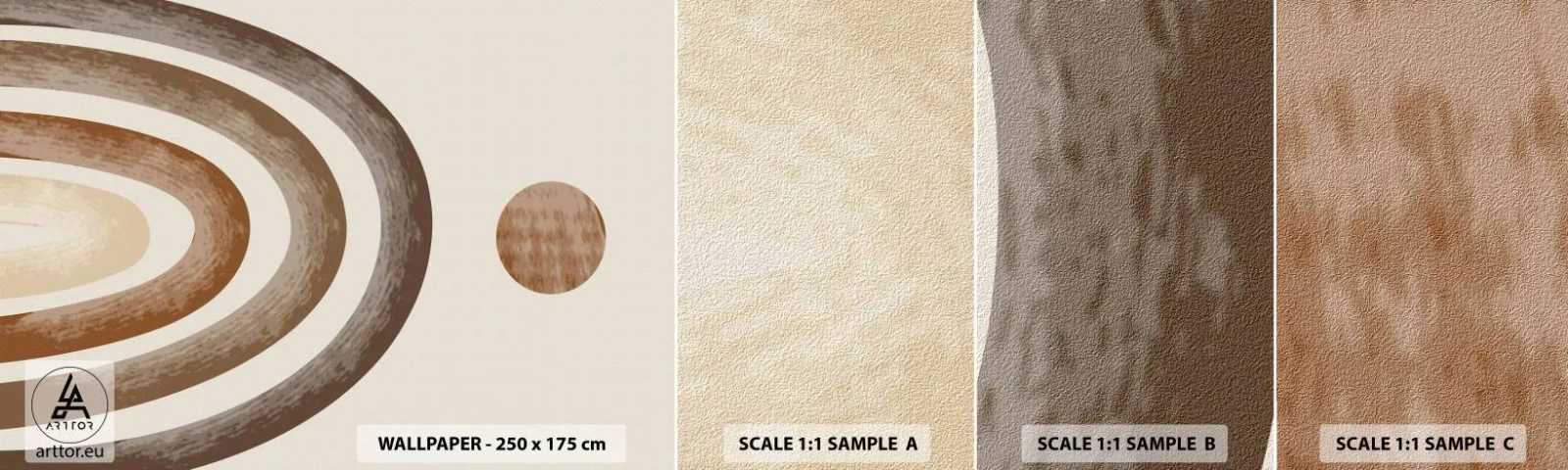 Photo Wallpaper Sample Self-Adhesive Deluxe Sticker - In a Distant Galaxy - Abstraction, Piece, Design - 100x30 cm