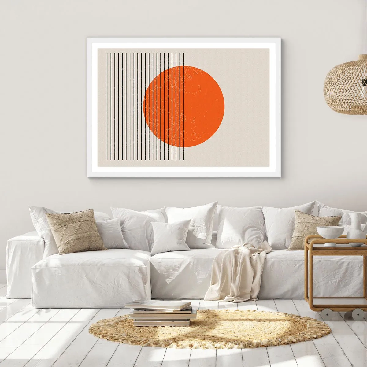 Poster in white frmae - Always the Sun - 50x40 cm