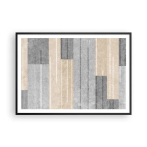 Poster in black frame - Composition: Keep Upright - 100x70 cm
