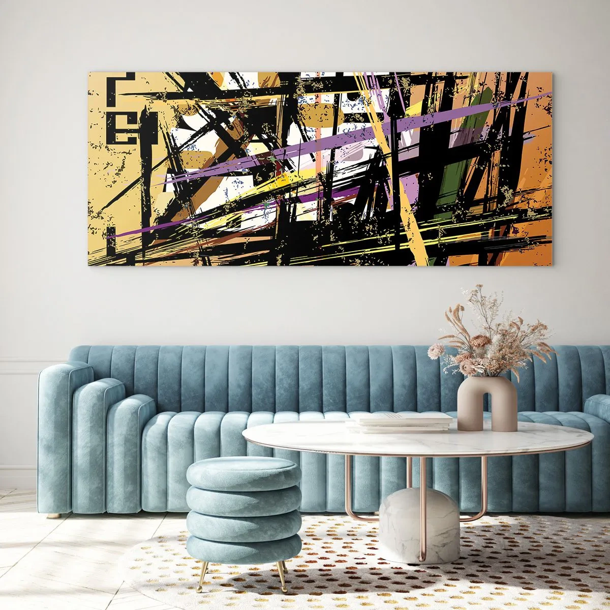 Glass picture - Sharp Cuts - 100x40 cm