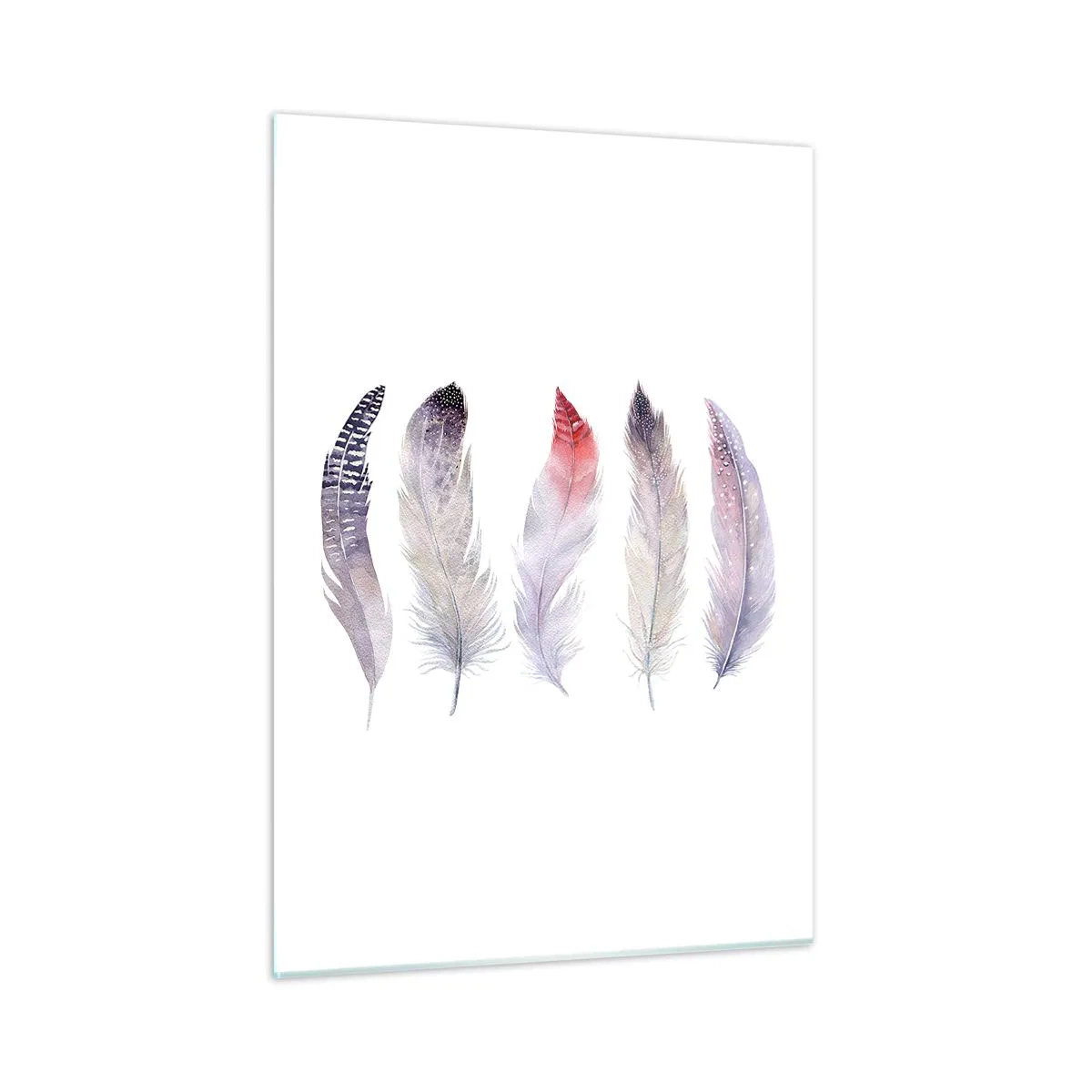 Glass picture - Delicate Like Pink Fog - 50x70 cm