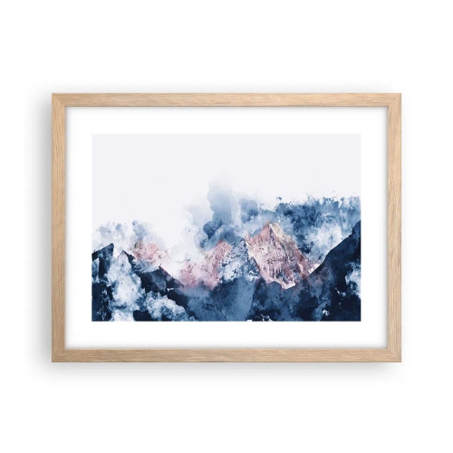 Poster in light oak frame - Those Summits! - 40x30 cm