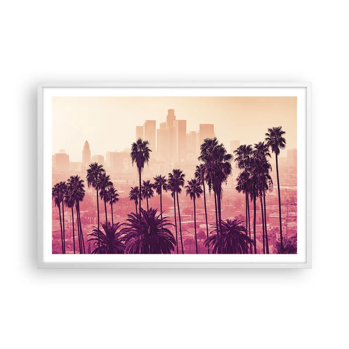 Poster in white frmae - Californian Landscape - 91x61 cm