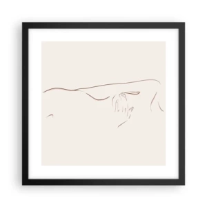 Poster in black frame - Shape of Desire - 40x40 cm