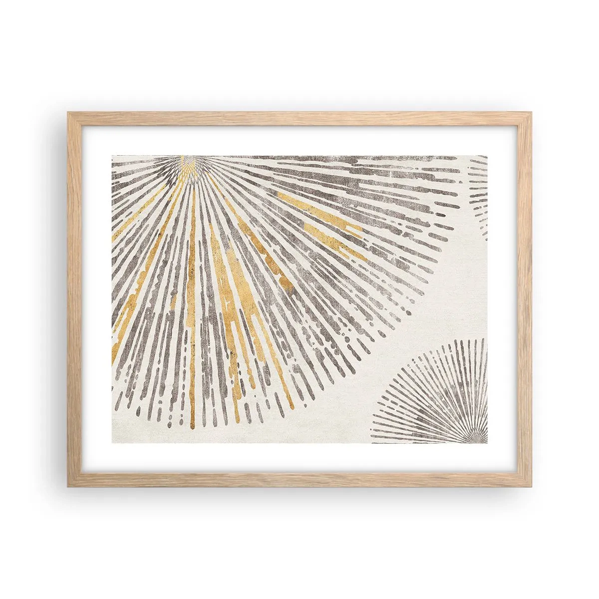 Poster in light oak frame - Beauty of a Ray - 50x40 cm