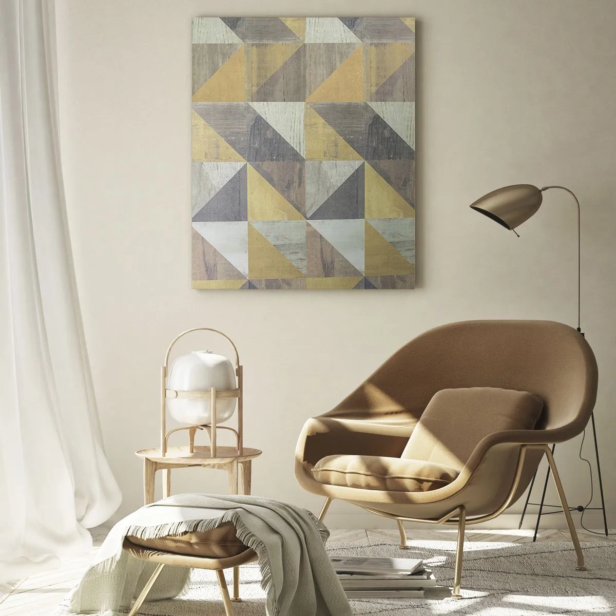 Glass picture - The Art. of Triangles - 70x100 cm