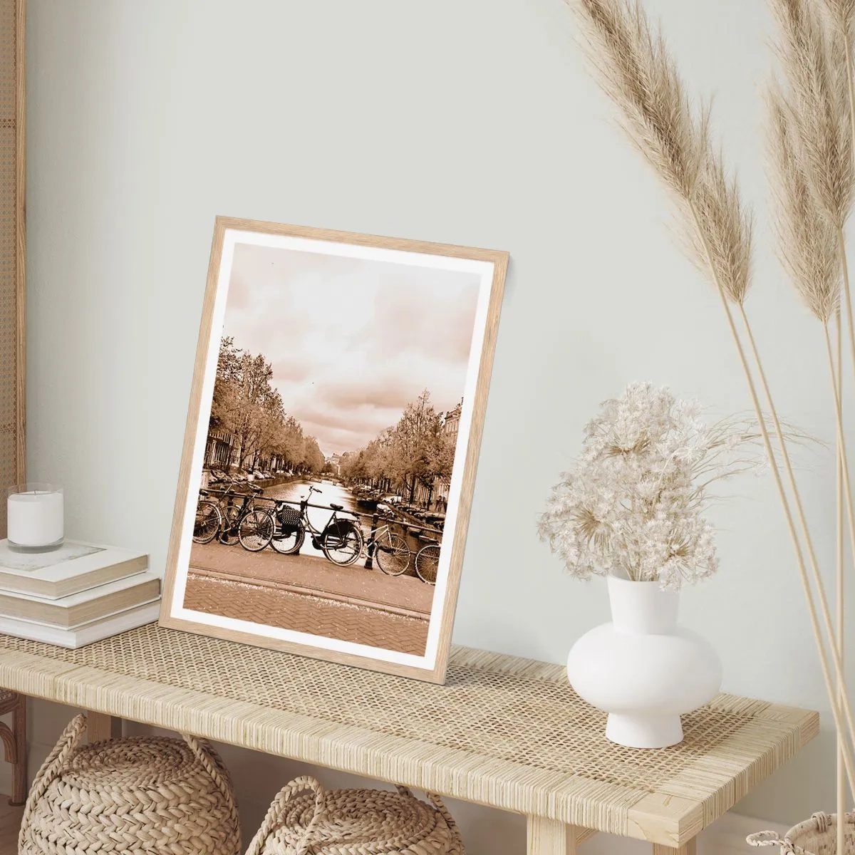Poster in light oak frame - Dutch Atmosphere - 30x40 cm