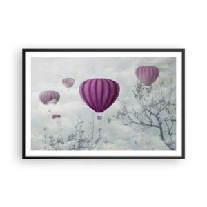 Poster in black frame - Like Ships in the Sky - 91x61 cm