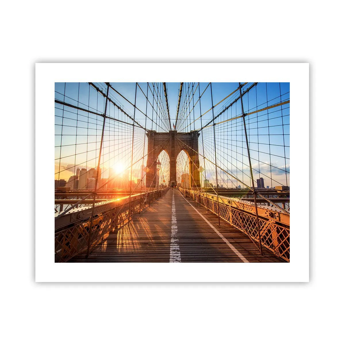 Poster - On a Golden Bridge - 50x40 cm