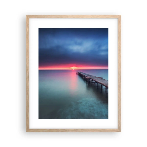 Poster in light oak frame - Between Heaven and Earth - 40x50 cm