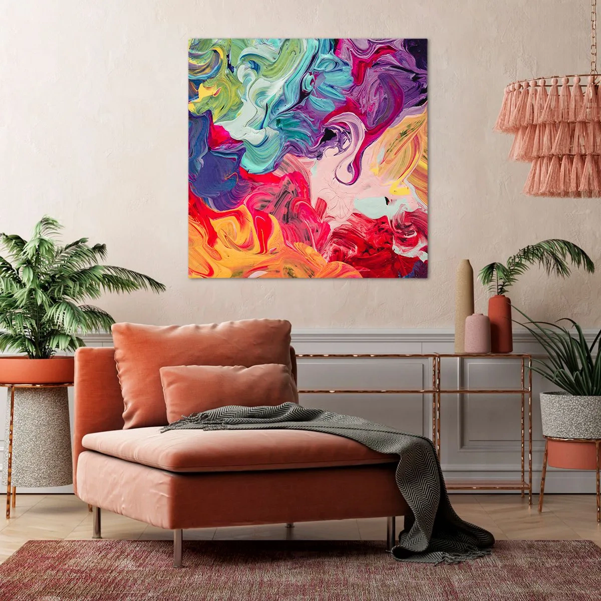 Canvas picture - Birth of Colours - 30x30 cm