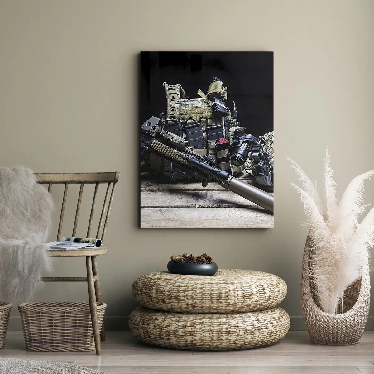 Canvas picture - At Ease - 45x80 cm