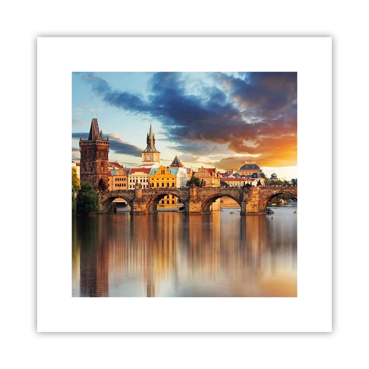 Poster - Beautiful Prague - 30x30 cm