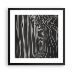 Poster in black frame - Rhythm and Accent - 40x40 cm