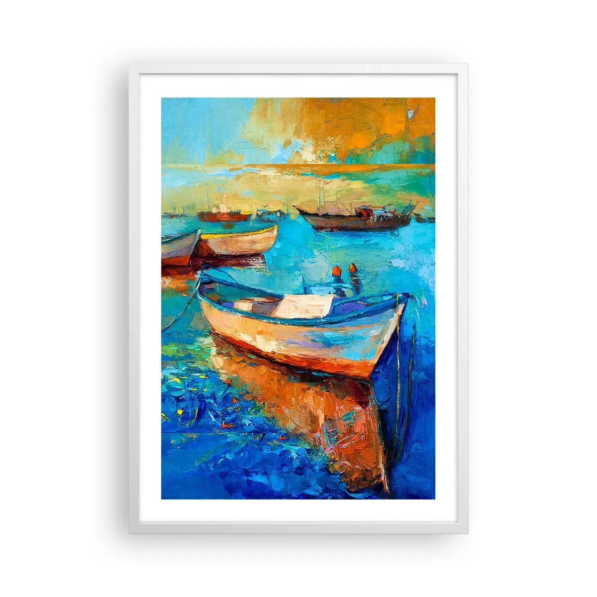 Poster in white frmae - In a Southern Bay - 50x70 cm