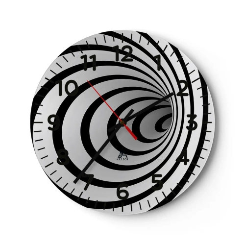 Wall clock - Clock on glass - You also Can't Resist? - 40x40 cm