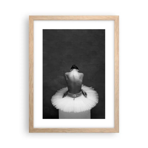 Poster in light oak frame - It Is Blossoming - 30x40 cm