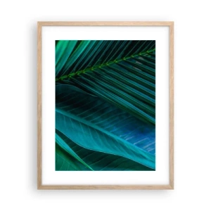 Poster in light oak frame - Anatomy of Green - 40x50 cm