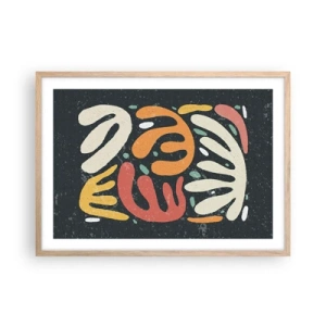 Poster in light oak frame - Composition - I Will Catch You - 70x50 cm