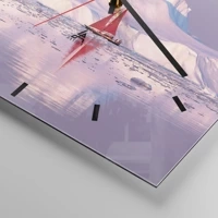 Clock face with lines