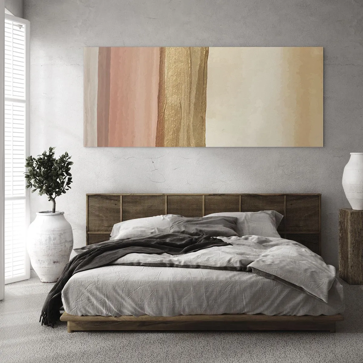 Glass picture - Vertical Composition - 100x40 cm