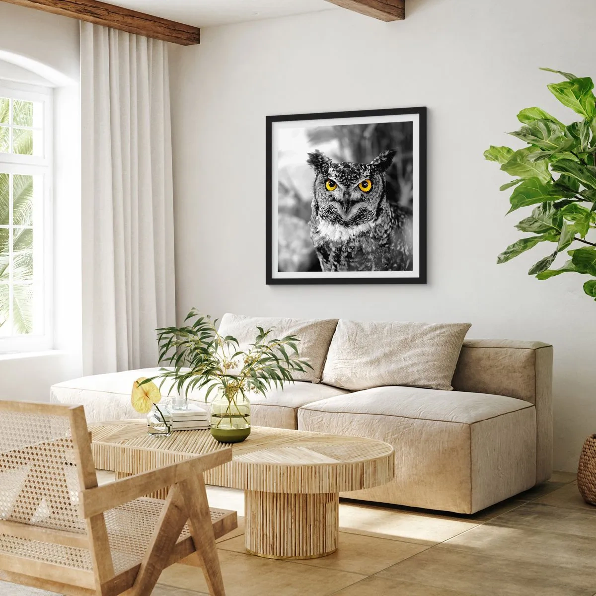 Poster in black frame - Nothing Can Hide - 30x30 cm