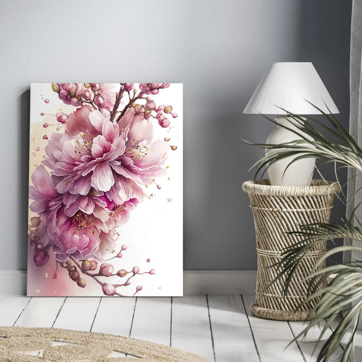 Canvas picture - Land of Cherry Blossoms - 65x120 cm
