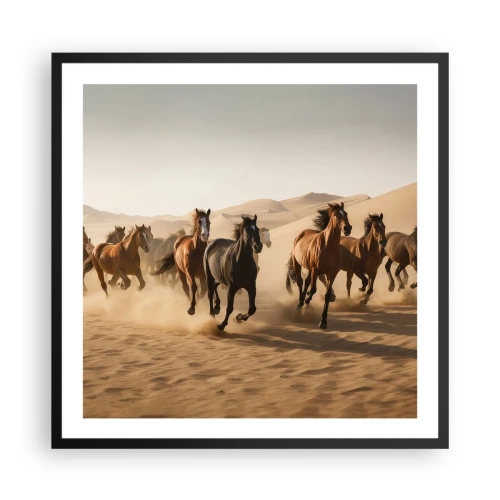 Poster in black frame - Free as a Wind - 60x60 cm