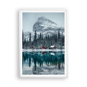 Poster in white frmae - Canadian Retreat - 70x100 cm