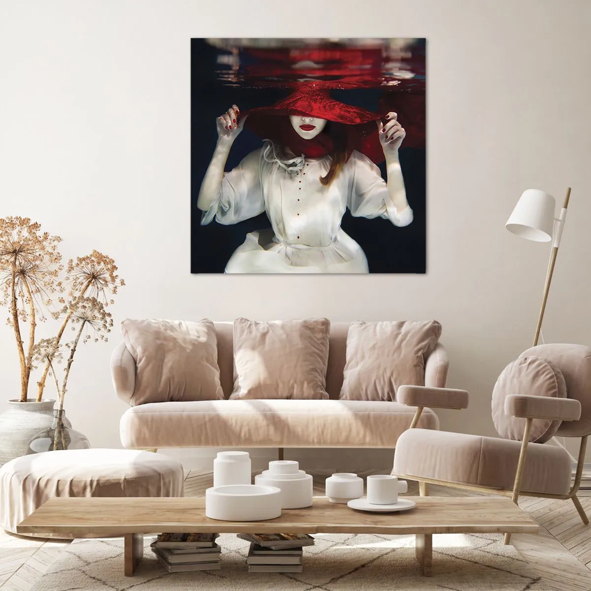 Canvas picture - Mysterious Woman - 50x50 cm