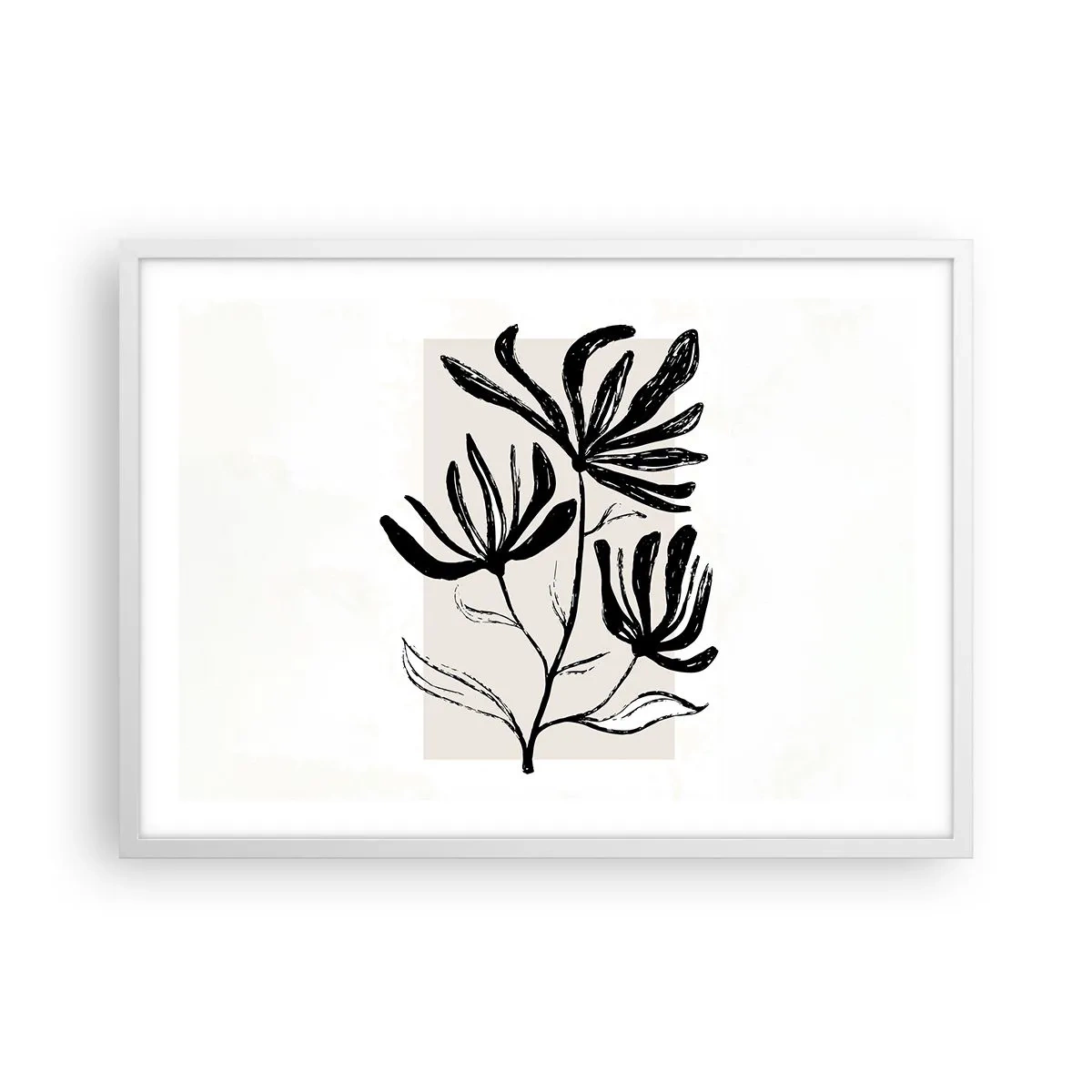Poster in white frmae - Sketch for a Herbarium - 70x50 cm