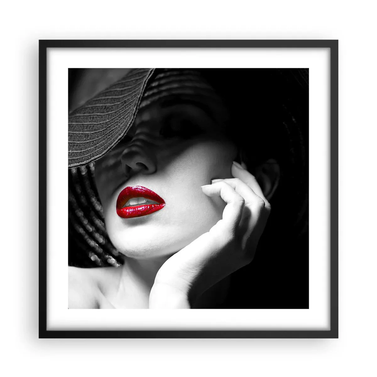 Poster in black frame - Study in Scarlet - 50x50 cm