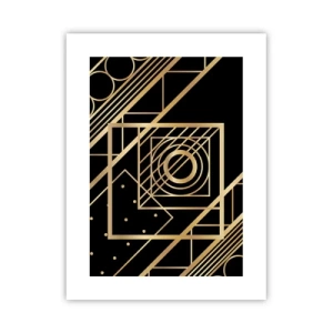 Poster - Golden Geometry - 30x40 cm